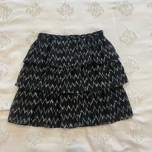 gap ruffle skirt, size xs